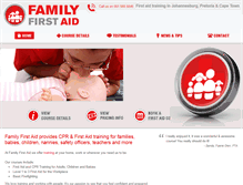 Tablet Screenshot of familyfirstaid.co.za
